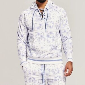 SER.O.YA FOSTER Bandanna Printed HOODIE NWT MSRP $295 Size M
